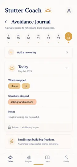 Скриншот Stutter Coach на iPhone 6