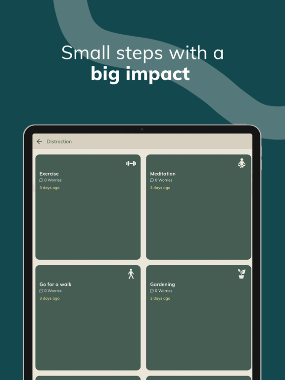 WorryTree: Anxiety Relief iPad screenshot 5 - Health & Fitness app