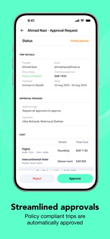 Firnas - AI For Travel iPhone screenshot
