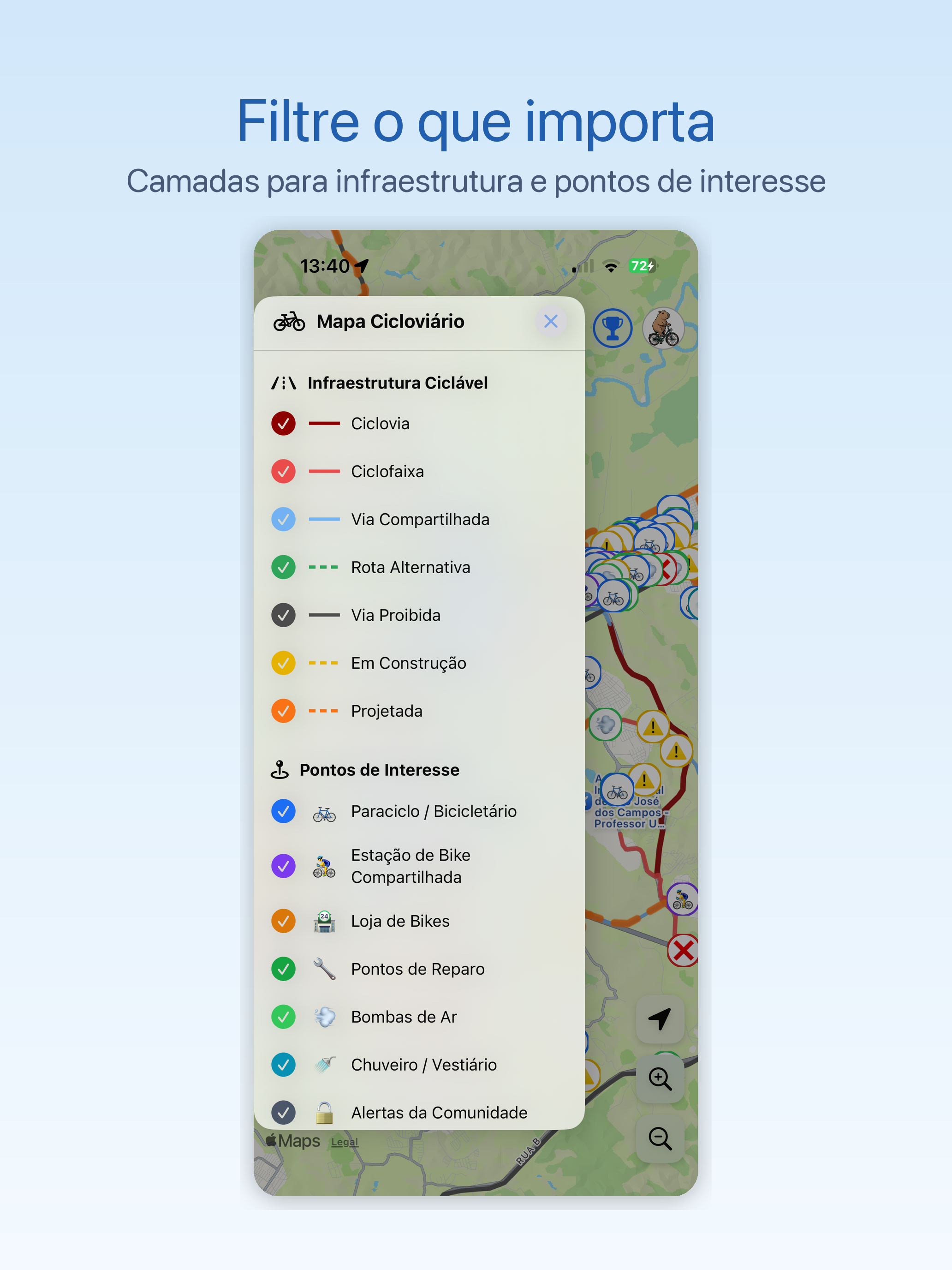 BikeMap SJC screenshot 8