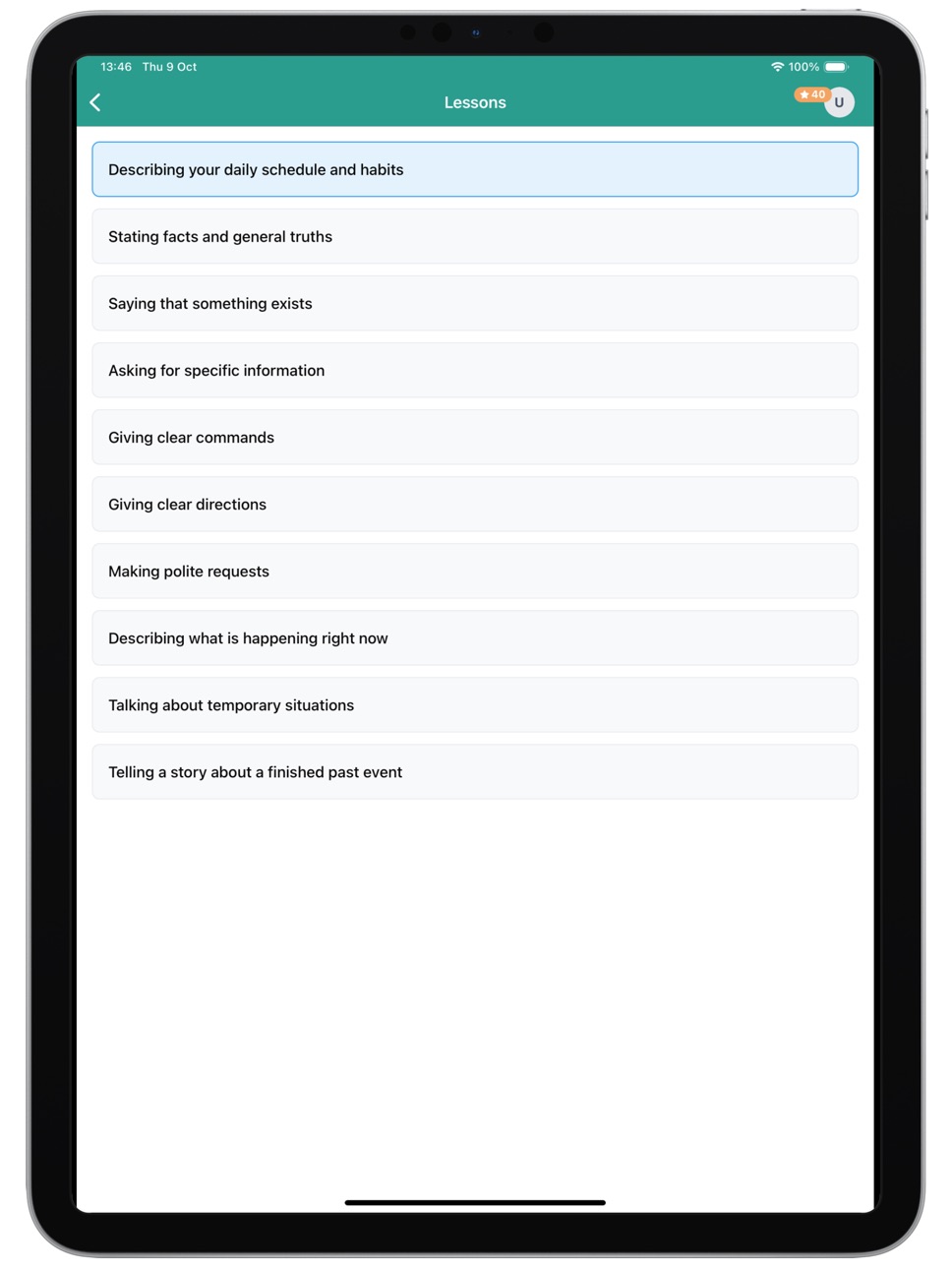 iPad screenshot