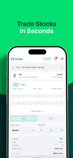 KTrade - Stock Trading App screenshot 2