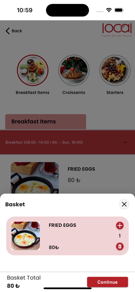 Cafe Local - Food & Drink App | MWM