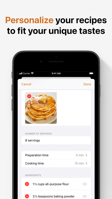Incipe: your personal cookbook iPhone screenshot 3 - Food & Drink app