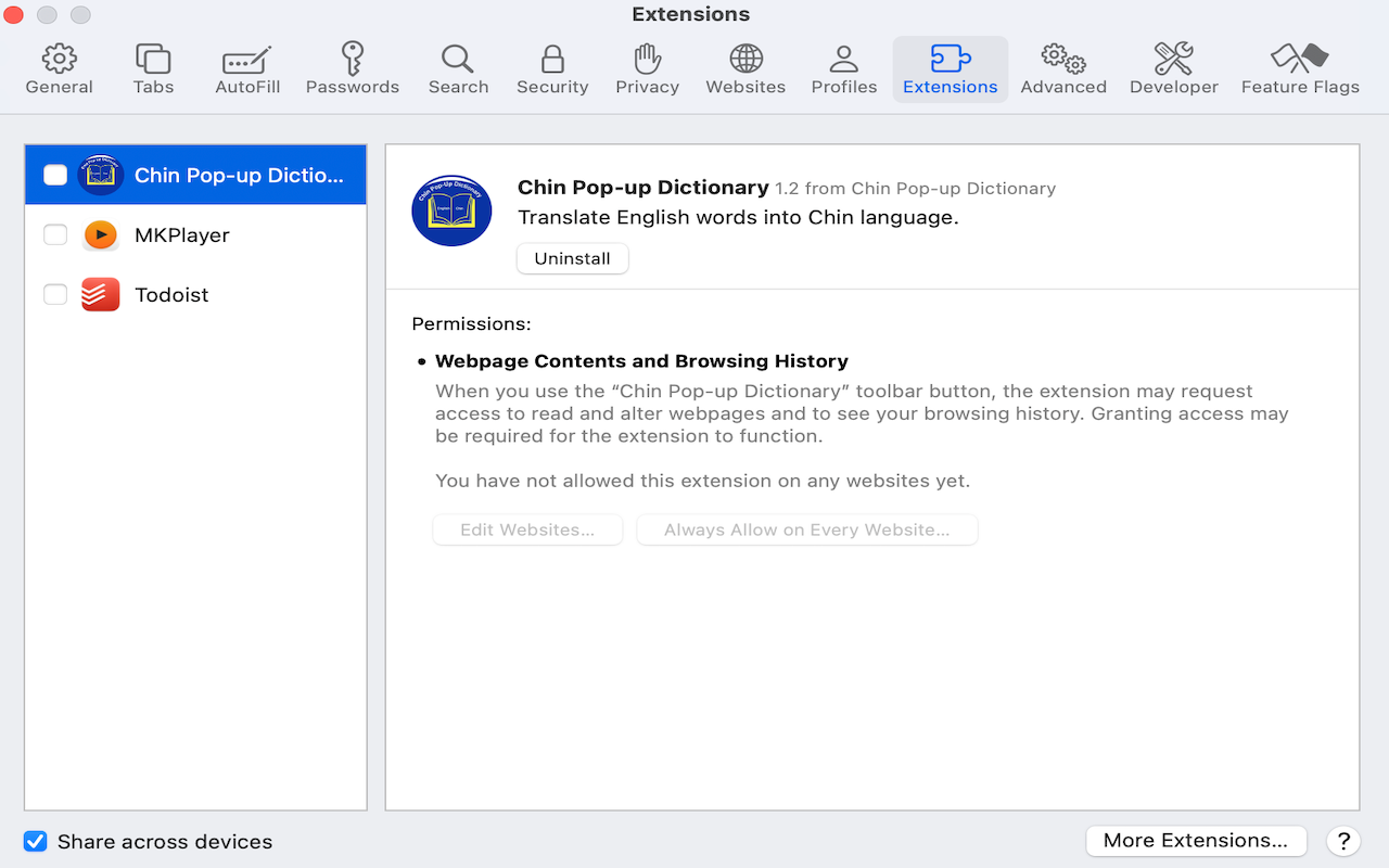Chin Pop-up Dictionary