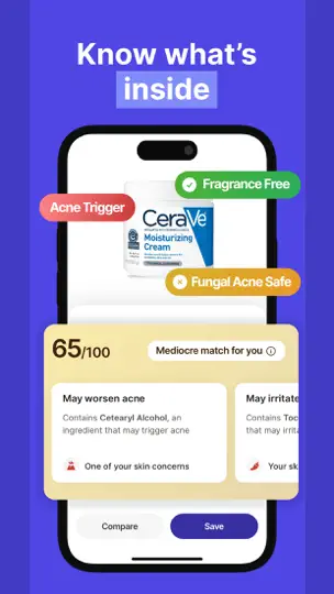 Capture d'écran de SkinSort - Skincare Scanner sur iPhone 3