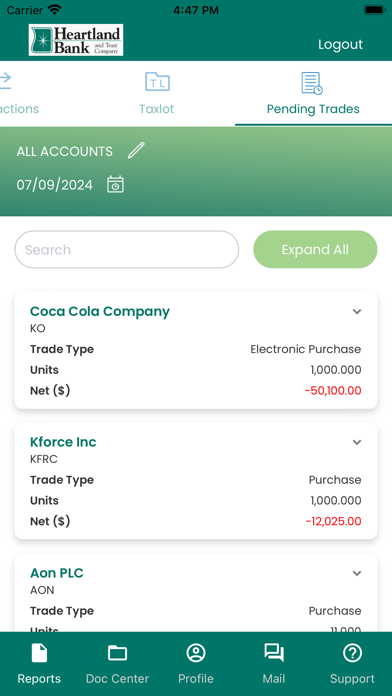 Heartland Bank WM Mobile Screenshot