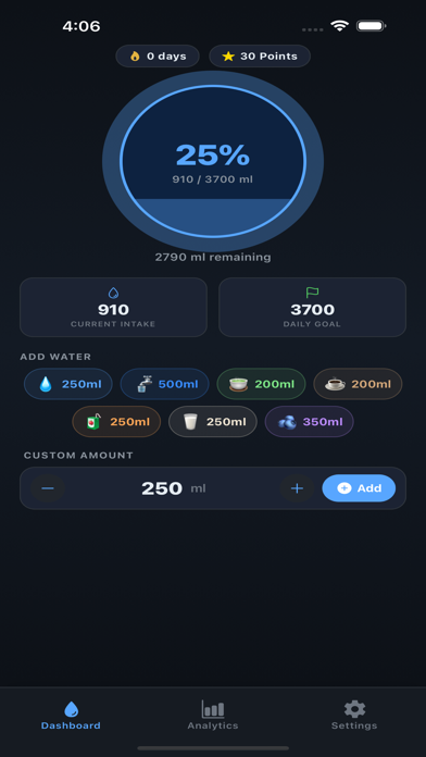 Hydrate: Water Reminder & Log Screenshot 1 of 3