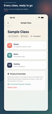 Classroom Seats: Seat Chart Screenshot 4 of 4