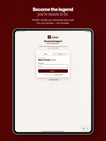 Build Your Legend iPad screenshot