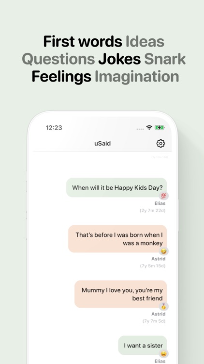 uSaid — A Journal for Parents