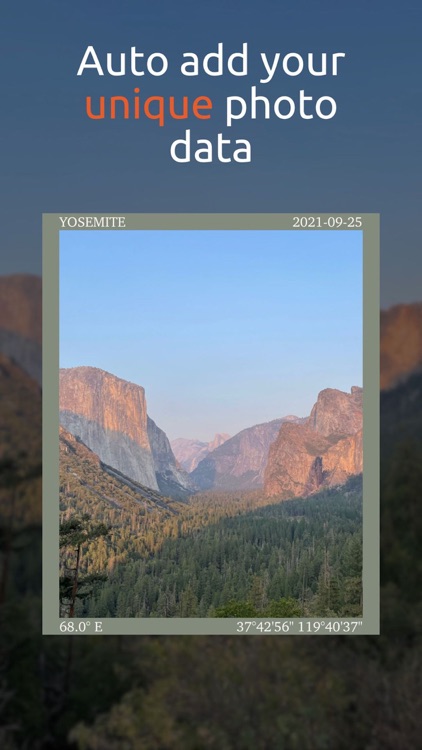 EXIF Metadata Border - TMPLT