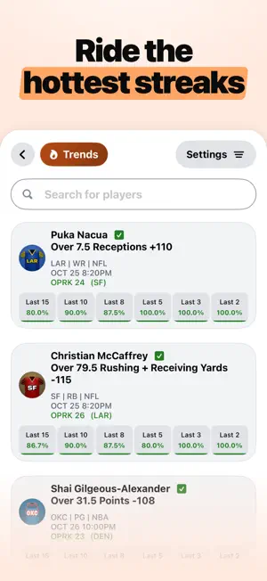 OPTIMAL: Player Props & Picks screenshot 8