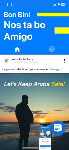 SafeAruba iPhone screenshot