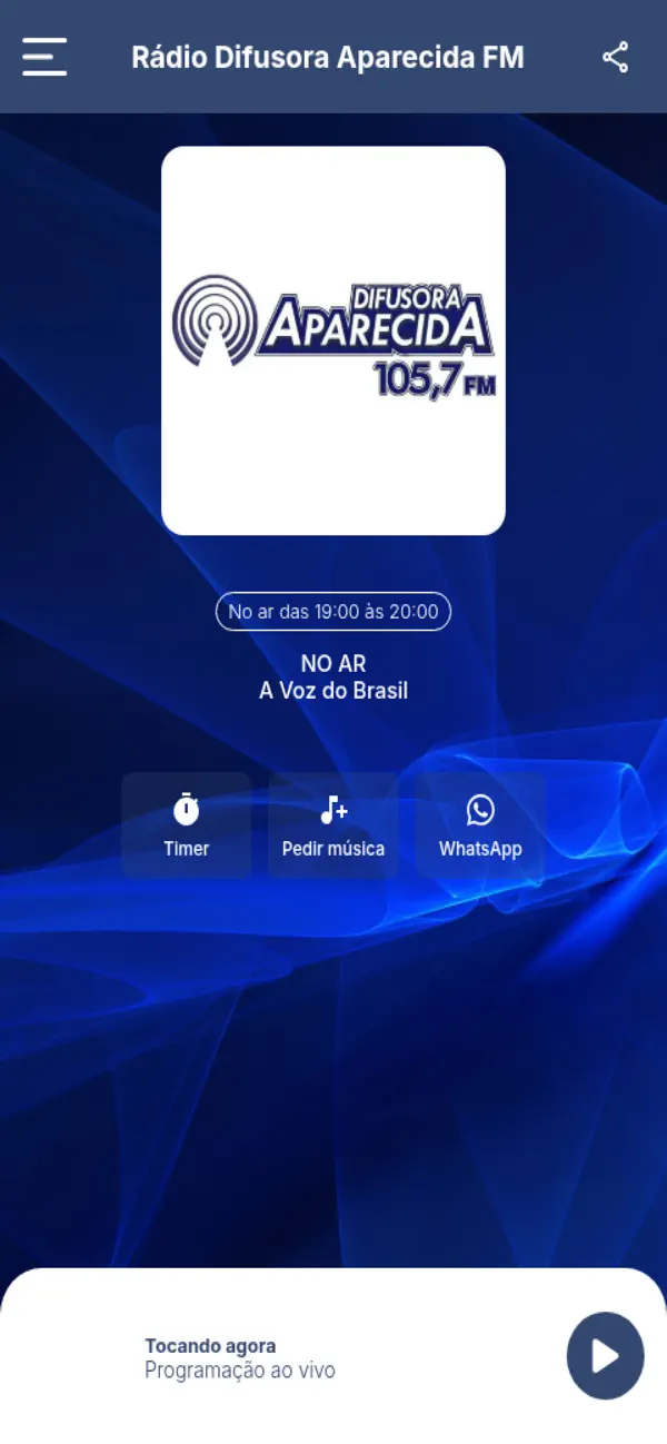 Rádio Difusora Aparecida FM (iOS) By: BRASCAST SERVICOS DE TRANSMISSAO
