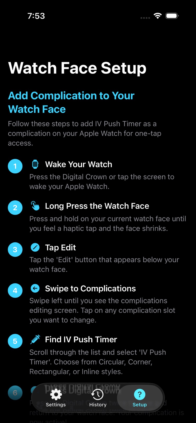 IV Push Timer iphone screenshot 4