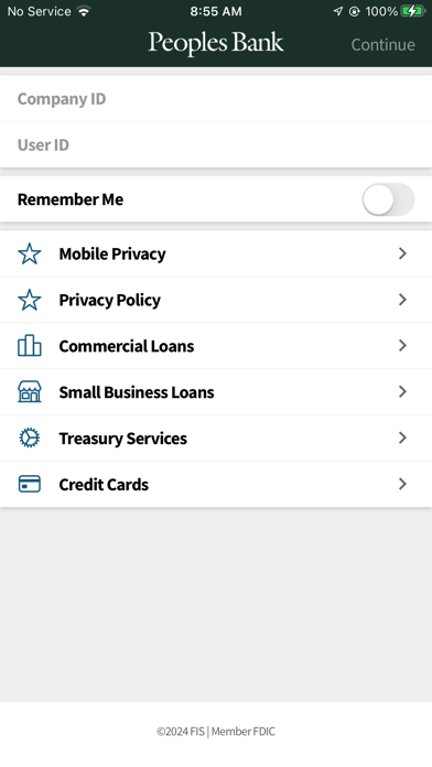 Peoples Business Manager Screenshot
