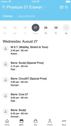 Physique 57 Bangkok screenshot 2