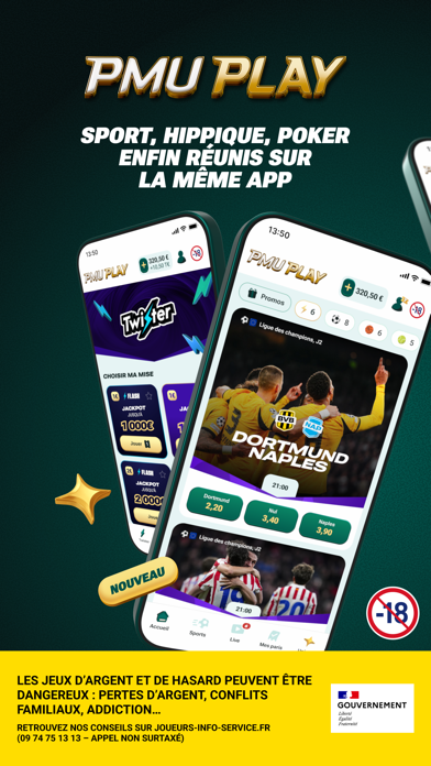 Screenshot #1 pour PMU PLAY - Sport, Turf & Poker