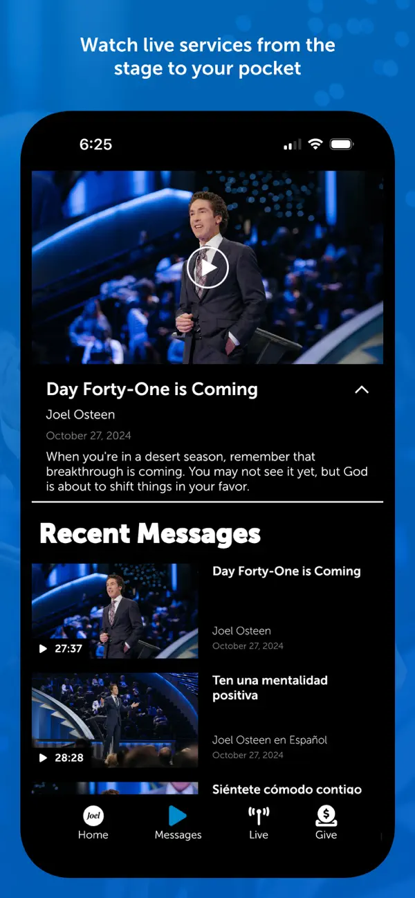 Screenshot #3 pour Joel Osteen Ministries