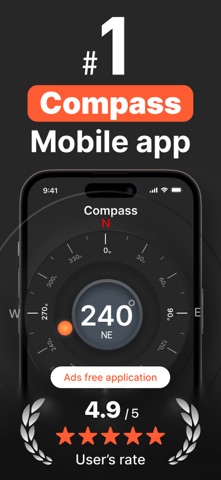 My Сompass Direction Go App iPhone screenshot