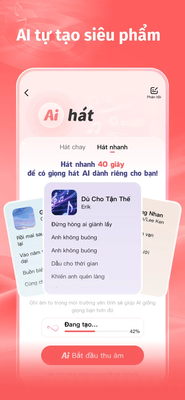 Screenshot #1 pour SingWow - Hát Kara & Hát AI