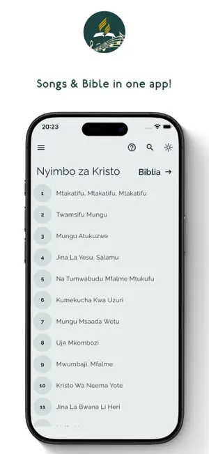 Nyimbo za Kristo + Biblia screenshot 1