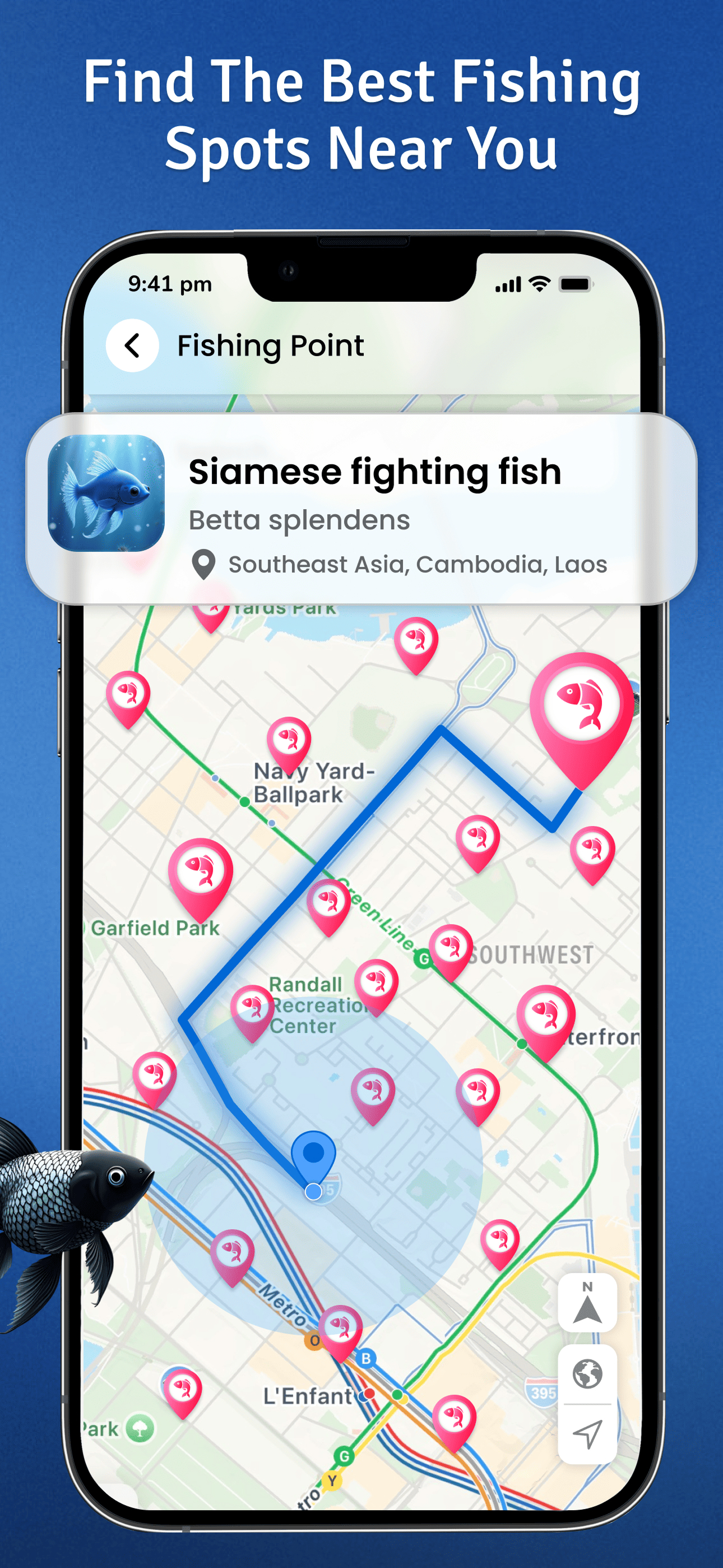 AI Fishing : Find Fish Place
