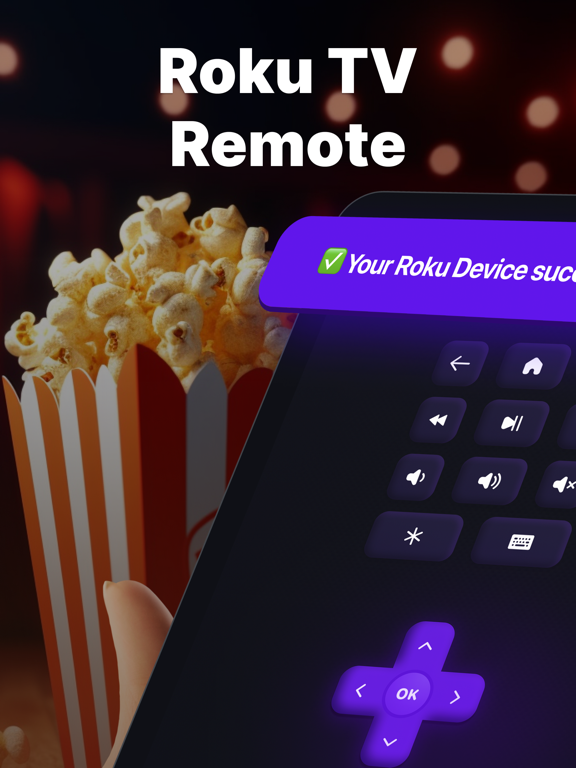 TV Remote: Ruku Roco Riku Roka iPad screenshot 1 - Utilities app