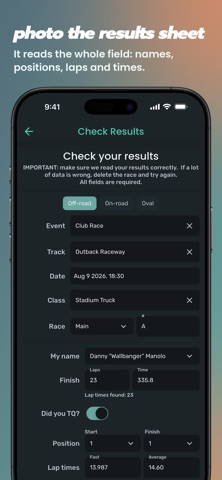 RC Report Card iPhone screenshot