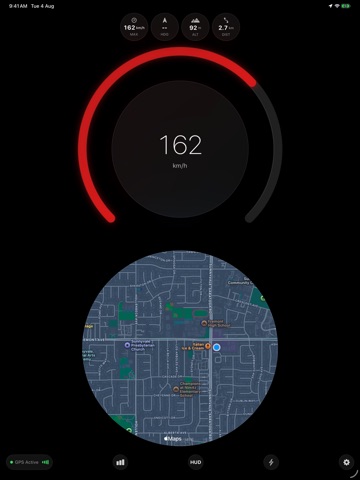 GPS Speedometer HUD: Speedra iPad screenshot