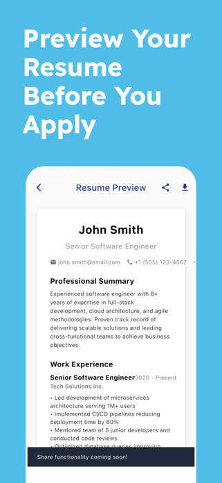Resume Score Screenshot 4 of 8
