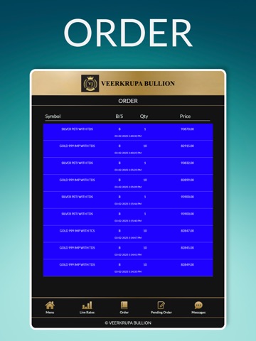Veerkrupa Bullion Ltd iPad screenshot