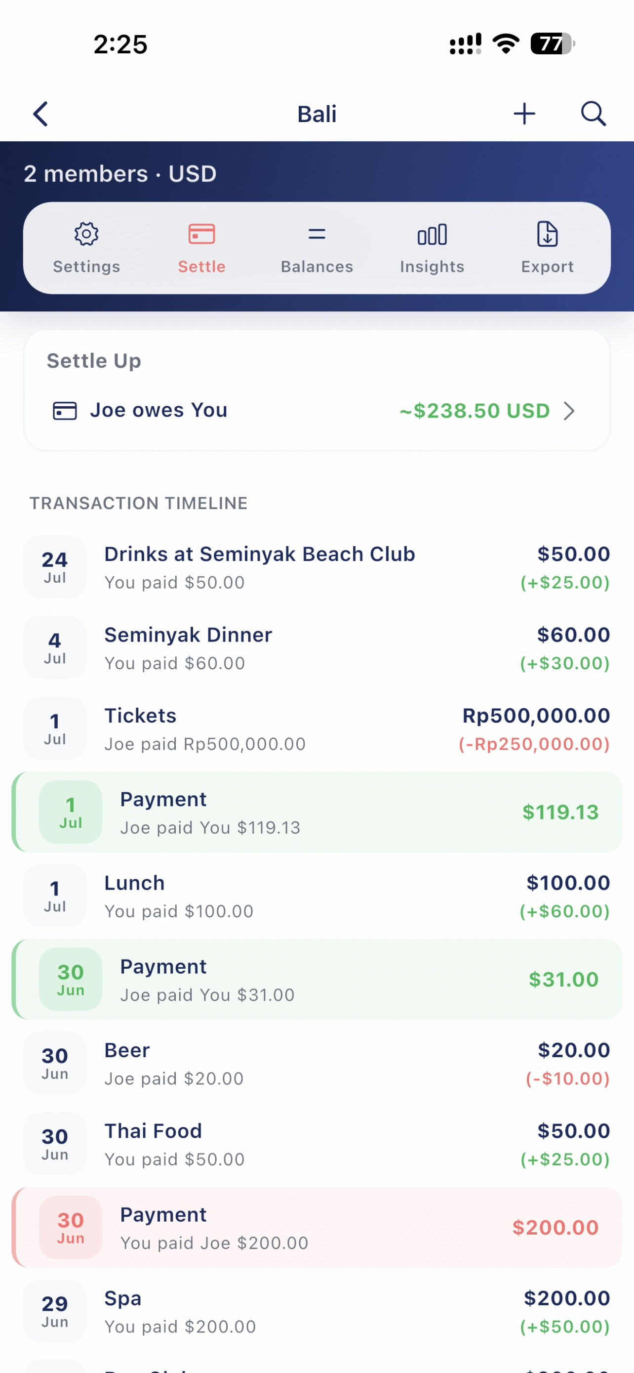 SplitWit - Group Expenses screenshot 2