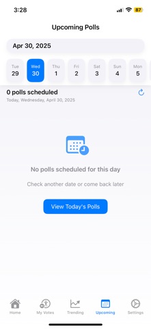 Mango Poll: Survey & Vote App iPhone screenshot