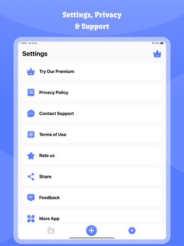 Text Converter: PDF & Speech iPad screenshot