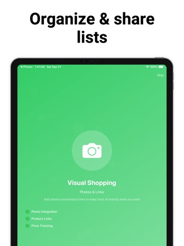 Wishlist - Gift & Shopping iPad screenshot
