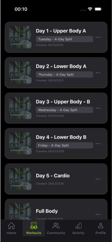 Fit Progress: Workout Log screenshot