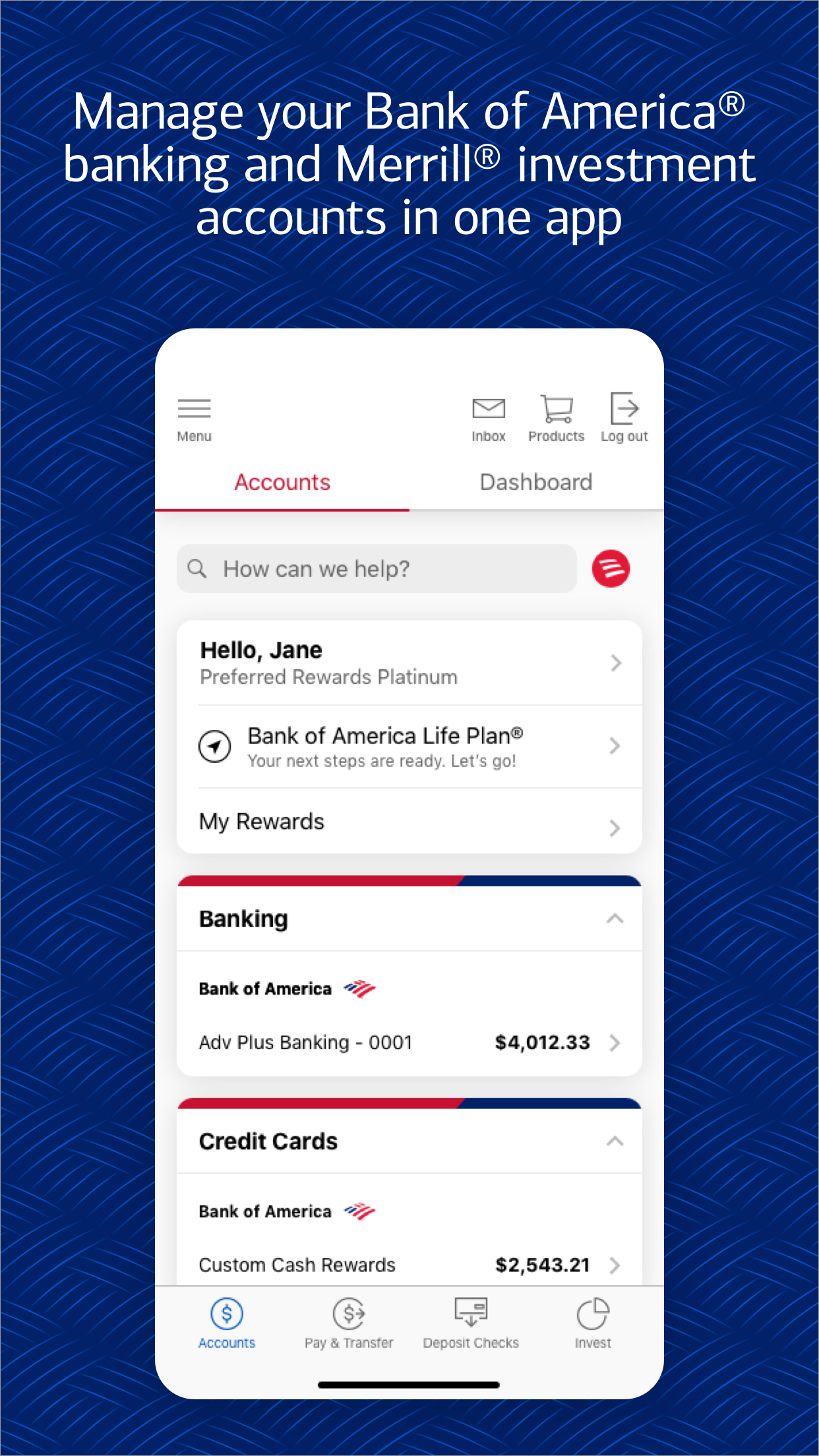 Bank of America Mobile Banking screenshot 1