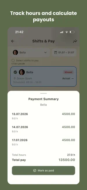 Cafe Simply: Shift Manager screenshot 2