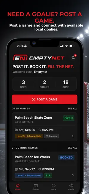 EmptyNet: Hockey Goalie Finder screenshot 3