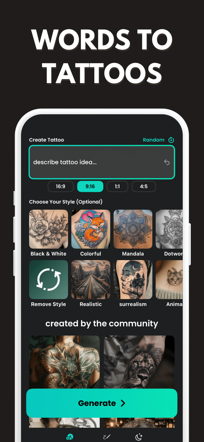 INK AI Tattoo Generator  Art