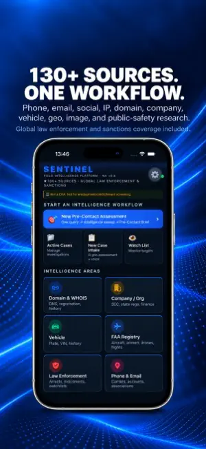 Sentinel – Field Intelligence screenshot 1
