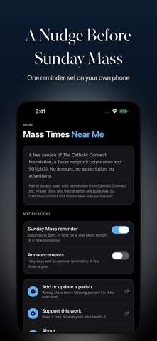 Find Mass Times Screenshot 10 of 10