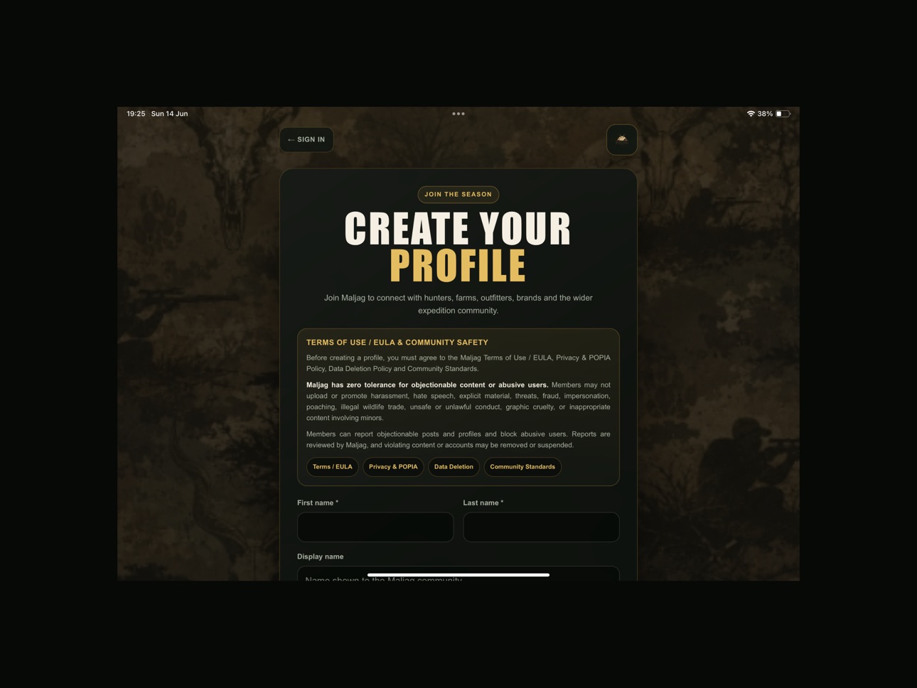 iPad screenshot