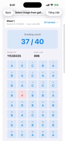 ExamScan: Answer Sheet Grader screenshot