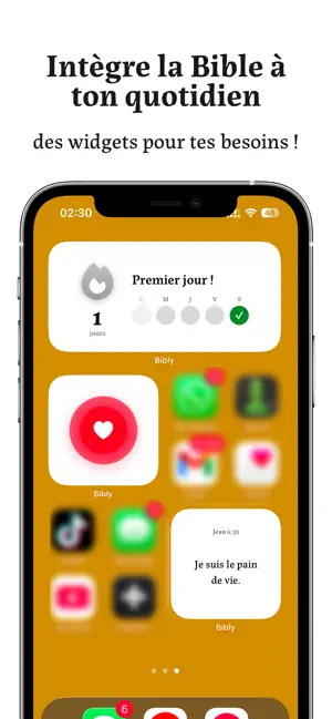 Bibly - Versets et prières iPhone screenshot 2