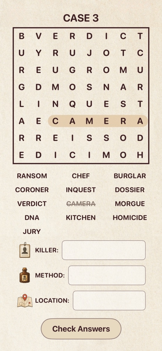 Word Search Game: ClueSearch official gameplay screenshot 1