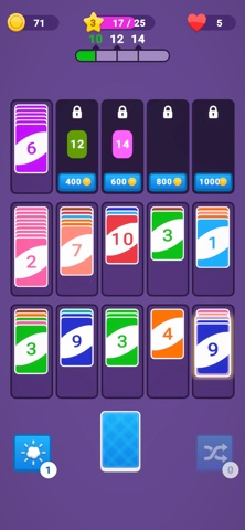 Card Sort! Puzzle Screenshot 4 of 7