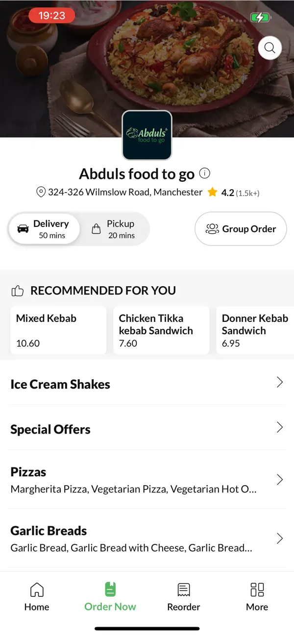 Screenshot #2 pour Abduls food to go